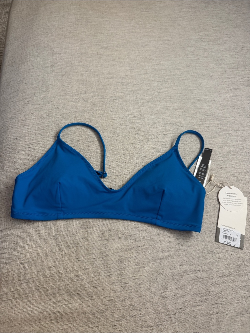 Vuori Regatta Blue Heat Wave Women's Swim Bralette